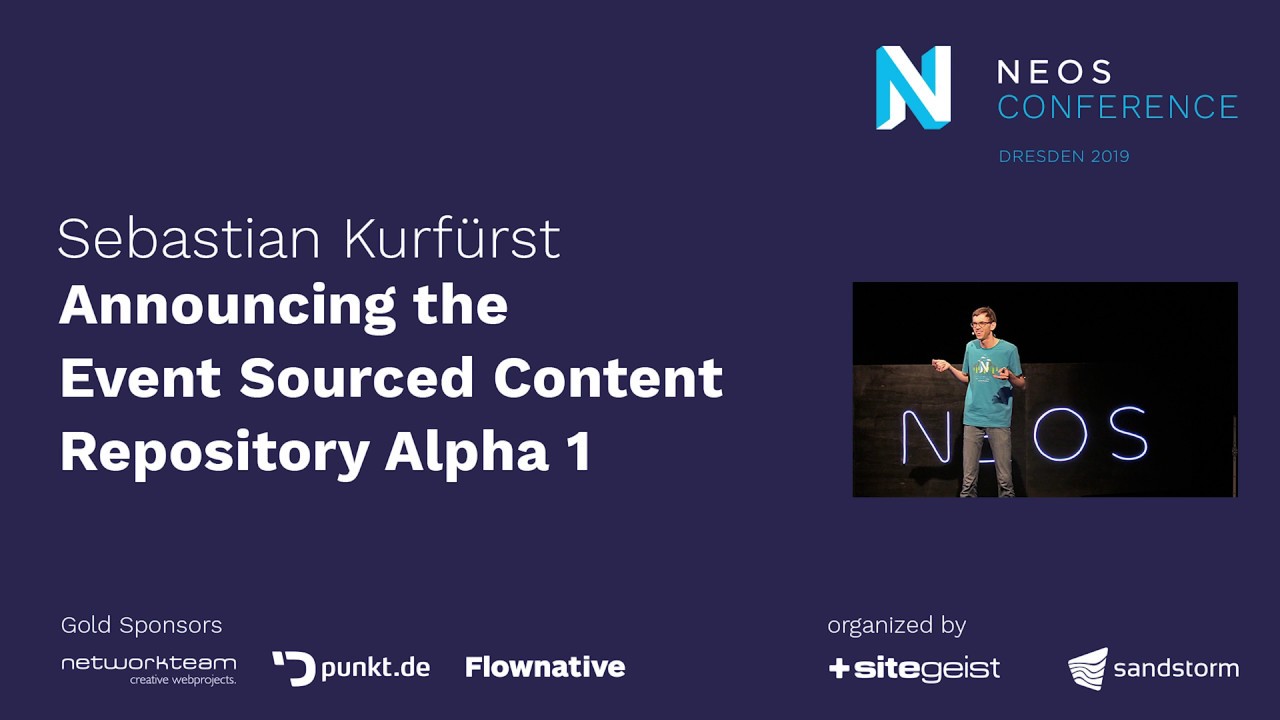 Neos Con 2019 | Announcing the Event Sourced Content Repository Alpha 1